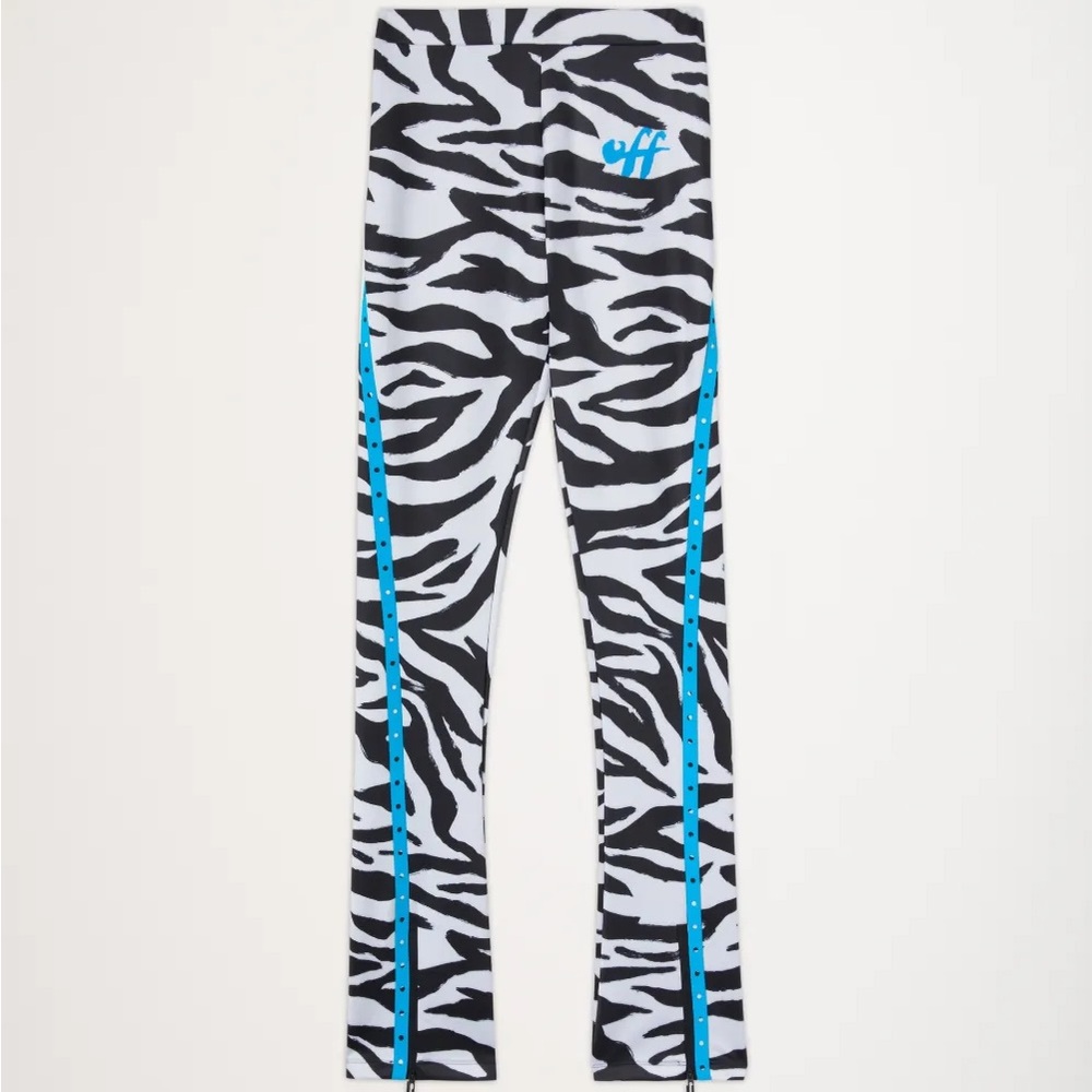 NWT 
OFF WHITE 
OUT OF STOCK

Zebra Print Split Hem Stretch Woven Leggings